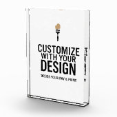 Custom Minimalist Personalized Company Branded  Fotoblokken (Rechts)