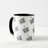 Custom Minimalist Personalized Company Branded  Mok (Voorkant links)