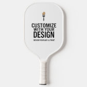 Custom Minimalist Personalized Company Branded Pickleball Paddle (Achterkant)