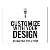 Custom Minimalist Personalized Company Branded Rubberstempel (Afrduk)