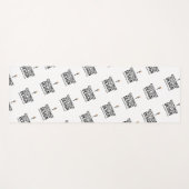 Custom Minimalist Personalized Company Branded Yogamat (Voorkant (horizontaal))