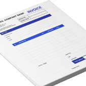 Custom Minimalist Small Business Invoice Receipt Notitieblok