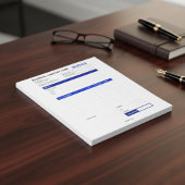 Custom Minimalist Small Business Invoice Receipt Notitieblok