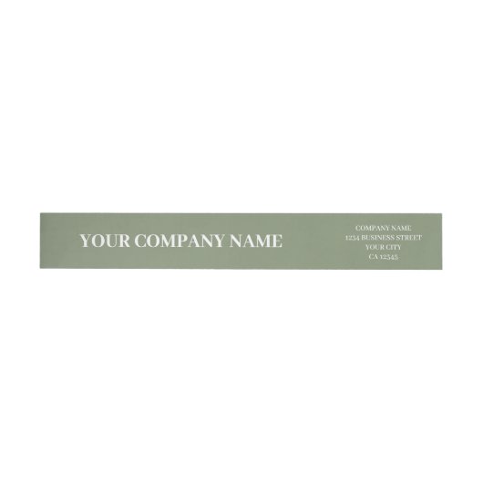 Custom Minimalist Trendy Sage Green Business (Individueel)