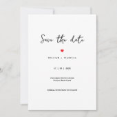 Custom Minimalistic Wedding Save the Date  (Devant)