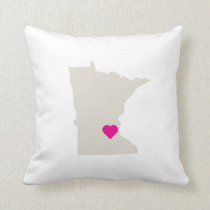 Custom Minnesota State Love Reversible Pillow Kussen