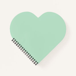 Custom Mint Green Heart Notitieboek