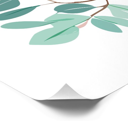 Custom Mint Labrador Retriever Silhouette Poster (Coin)