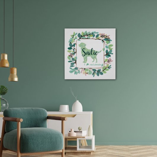 Custom Mint Labrador Retriever Silhouette Poster Perfect Poster