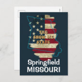 Custom Missouri State Holiday Briefkaart (Voorkant / Achterkant)