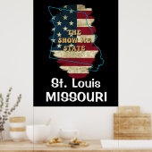 Custom Missouri State Poster (Keuken)