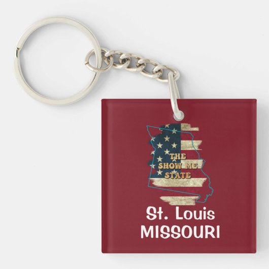 Custom Missouri State Sleutelhanger (voorkant)