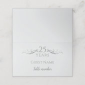 Custom Modern 25th Wedding Jubileum Party (Buitenkant ongevouwen)