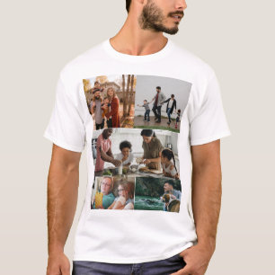 Custom Modern 5 Fotocollage T-shirt