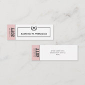 Custom Modern Afstuderen naam Kaart Inserts Contactkaartje (Voorkant / Achterkant)