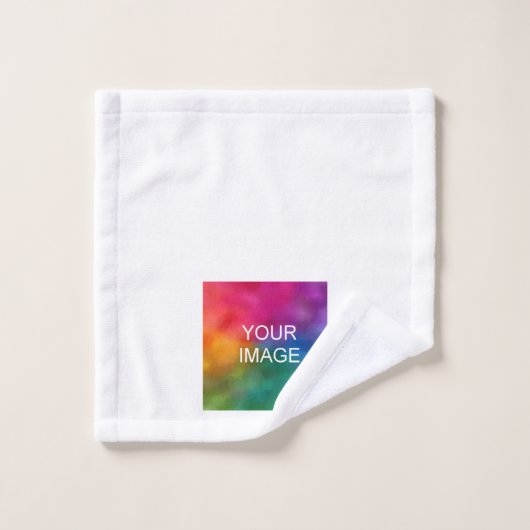 Custom Modern Ajouter Votre Image Logo Photo Ici (Gant de toilette)
