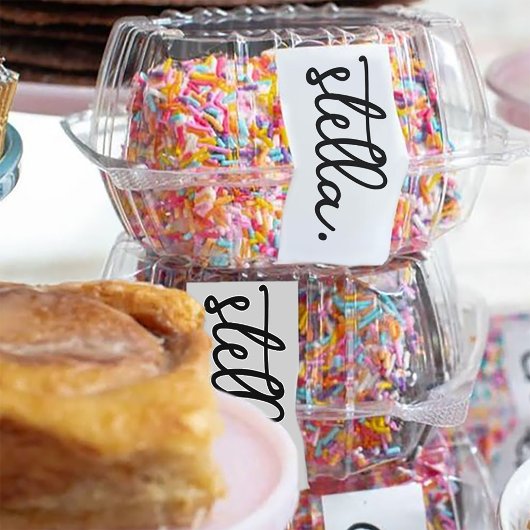 Custom Modern Ajouter votre marque Nom Étiquette d