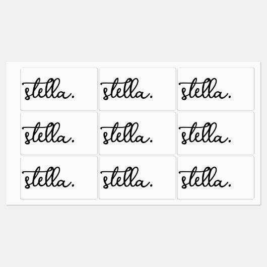 Custom Modern Ajouter votre marque Nom Étiquette d (Feuille)