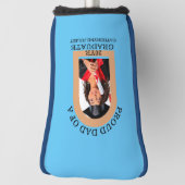 Custom Modern Arch Foto trotse dad afstuderen Golfheadcover (Draai 90)