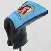 Custom Modern Arch Foto trotse dad afstuderen Golfheadcover (3/4 voorkant)