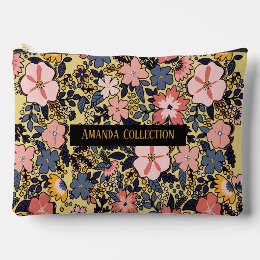 Custom modern beautiful eye catching multi flowers etui (Voorkant)