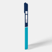 Custom Modern Blue Minimalist Case-Mate iPhone Case (Achterkant / Links)