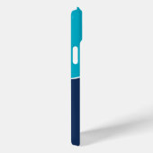 Custom Modern Blue Minimalist Case-Mate iPhone Case (Achterkant / Rechts)