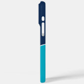 Custom Modern Blue Minimalist Case-Mate iPhone Case (Achterkant / Links)