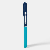 Custom Modern Blue Minimalist Case-Mate iPhone Case (Achterkant / Links)