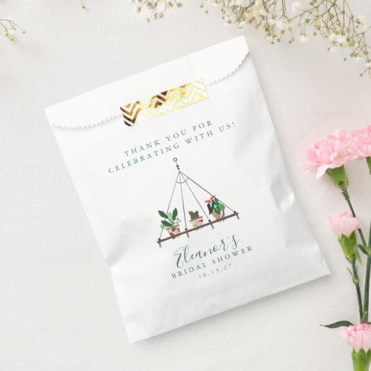 Custom Modern Boho Planten Vrijgezellenfeest Welko Bedankzakje (Gezegeld)
