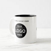 Custom Modern Business Logo Branded Coffee Mug (Devant gauche)