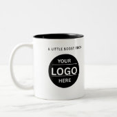 Custom Modern Business Logo Branded Coffee Mug (Gauche)