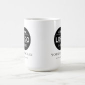 Custom Modern Business Logo Branded Coffee Mug (Centre)