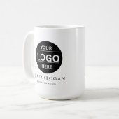 Custom Modern Business Logo Branded Coffee Mug (Devant gauche)