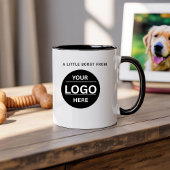 Custom Modern Business Logo Branded Coffee Mug