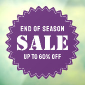 Custom Modern Business Store Sale Raamsticker (Vel 3)