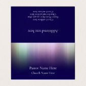 Custom Modern Cool QR Code Christian Church Pastor Visitekaartjes (Buitenkant ongevouwen)