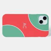 Custom Modern Coral Minimalist Case-Mate iPhone Case (Achterkant (horizontaal))