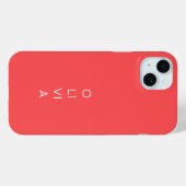 Custom Modern Coral Minimalist Case-Mate iPhone Case (Achterkant (horizontaal))