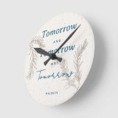 Custom Modern Eenvoudig Custom Elegant Boho Ronde Klok (Hoek)