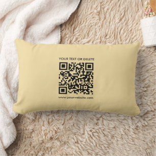 Custom Modern Elegant Eenvoudige Sjabloon QR Code Kussen