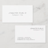 Custom Modern Elegant Minimal Design Sjabloon Scha Visitekaartje (Voorkant / Achterkant)