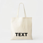 Custom Modern Elegant Minimalist Simple Template  Tote Bag (Voorkant)