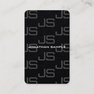 Custom Modern Elegant Monogram Luxury Sjabloon Visitekaartje