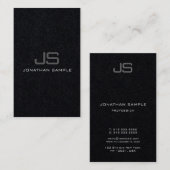 Custom Modern Elegant Monogrammed Sjabloon Visitekaartje (Voorkant / Achterkant)