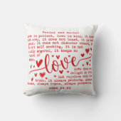 Custom Modern Elegant Name & Date Couple Gift Kussen (Voorkant)