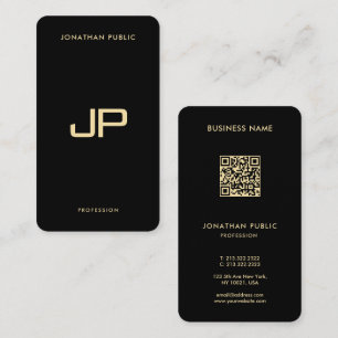 Custom Modern Elegant QR Code Sjabloon Luxe Visitekaartje