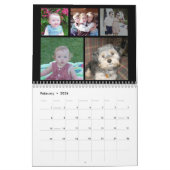 Custom Modern Family 60 Fotocollage - zwart Kalender (Feb 2026)