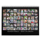 Custom Modern Family 60 Fotocollage - zwart Kalender (Hoes)