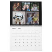 Custom Modern Family 60 Fotocollage - zwart Kalender (Jan 2026)